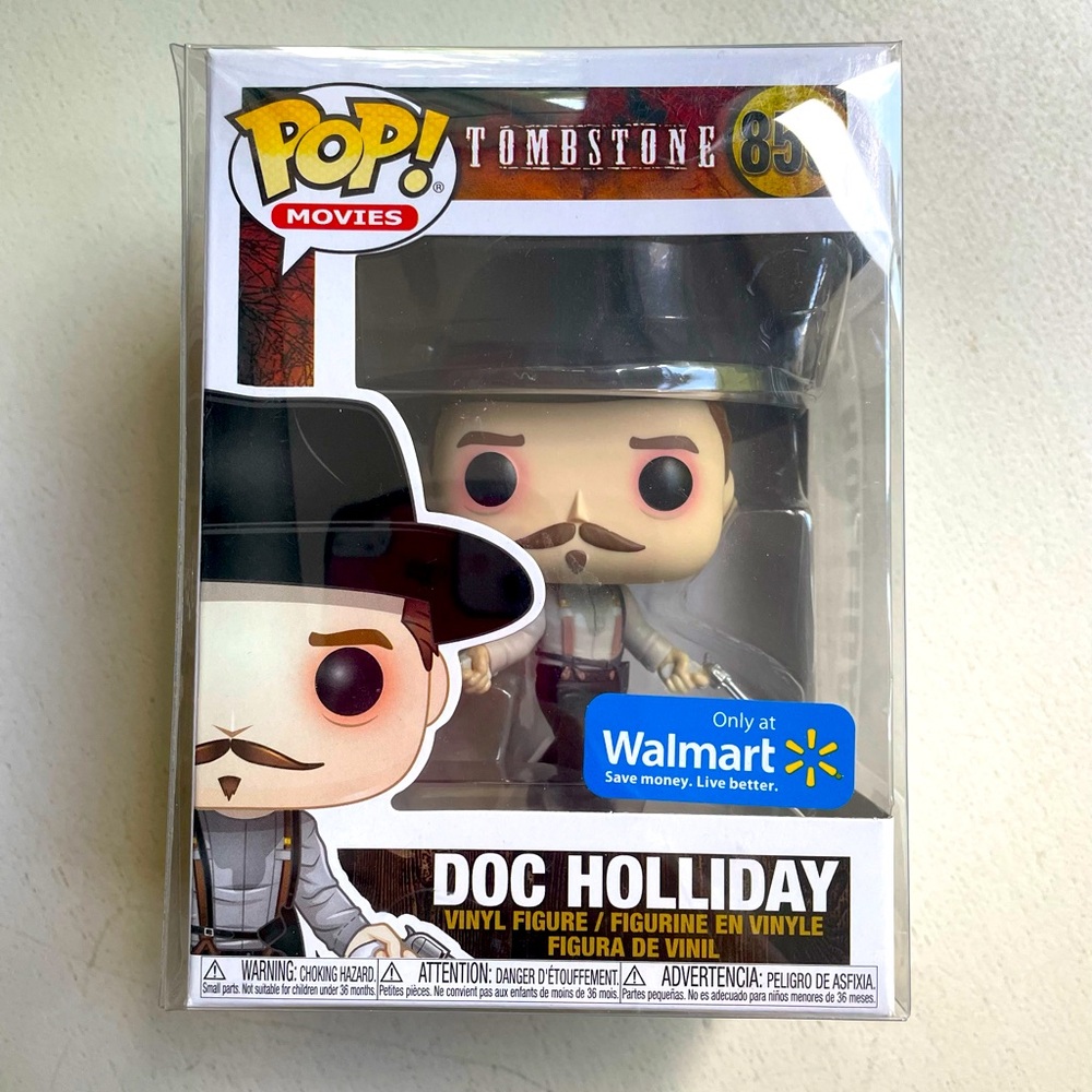 Funko Pop! Movies  Tombstone Walmart Doc Holliday #856 with protector